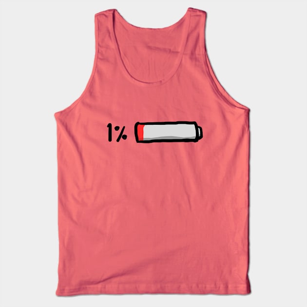 low battery Tank Top by Cerealbox Labs